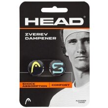 Head vibration dampeners Zverev black/yellow/blue pack of 2