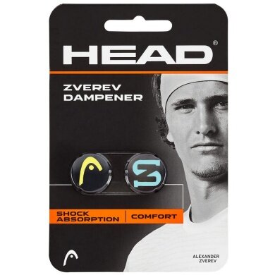 Head vibration dampeners Zverev black/yellow/blue pack of 2