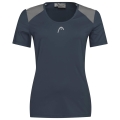 Head Tennis Shirt Club 22 Tech (Moisture Transfer Microfiber Technology) navy blue Ladies