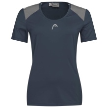 Head Tennis Shirt Club 22 Tech (Moisture Transfer Microfiber Technology) navy blue Ladies