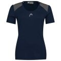 Head Tennis Shirt Club 22 Tech (Moisture Transfer Microfiber Technology) dark blue ladies