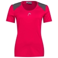 Head Tennis Shirt Club Tech (Moisture Transfer Microfiber Technology) Magenta Women