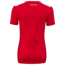 Head Tennis Shirt Club 22 Tech (Moisture Transfer Microfiber Technology) red Ladies