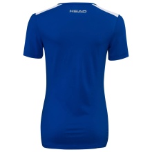 Head Tennis Shirt Club 22 Tech (Moisture Transfer Microfiber Technology) royal blue Ladies