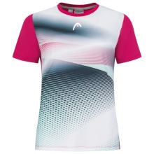 Head Tennis Shirt Performance 2023 (modern, sporty, moisture-wicking) white/purple Women