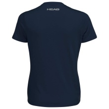 Head Tennis Shirt Club 22 Lucy (Mixed Fabric) Dark Blue Ladies