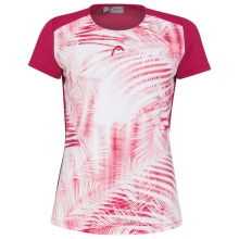 Head Tennis Shirt Tie-Break 2023 (Moisture Transfer Microfiber Technology) berrypink/white Women