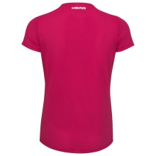 Head Tennis Shirt Tie-Break 2023 (Moisture Transfer Microfiber Technology) berrypink/white Women