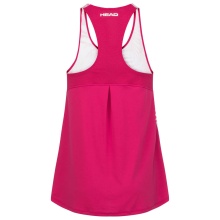 Head Tennis Tank Top Agility (quick-drying, V-neck) berrypink/white Girls