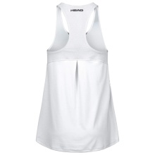 Head Tennis Tank Top Agility (quick-drying, V-neck) white/navy blue girls