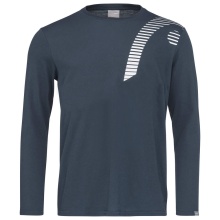 Head Tennis Long Sleeve Shirt Club Cliff (Cotton Blend) Navy Blue Men