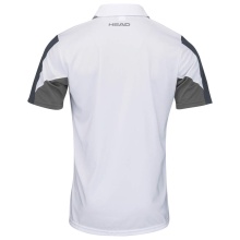 Head Tennis Polo Club Technical (Moisture Transfer Microfiber Technology) white/navy blue Men