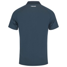 Head Tennis Polo Performance 2023 (Moisture Transfer Microfiber Technology) white/navy blue Men