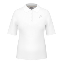 Head Tennis Polo Performance 2024 (Polyester Jacquard, quick-drying) white Women