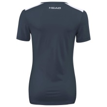 Head Tennis Shirt Club Technical (modern, Moisture Transfer Microfiber Technology) navy blue Girls