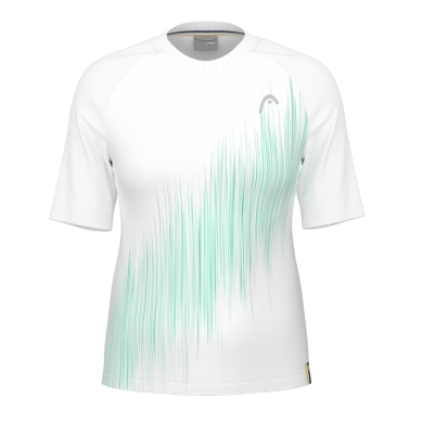 Head Tennis Shirt Performance 2024 (Polyester Jacquard, quick-drying) white/mint green Women