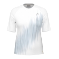 Head Tennis Shirt Performance 2024 (Polyester Jacquard, quick-drying) white/navy blue Women