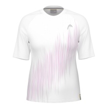 Head Tennis Shirt Performance 2024 (Polyester Jacquard, quick-drying) white/pink Women