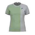 Head Tennis Shirt Play Tech (breathable, mesh inserts) green/grey Women