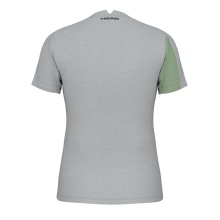 Head Tennis Shirt Play Tech (breathable, mesh inserts) green/grey Women