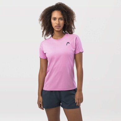 Head Tennis Shirt Play Tech Uni (Mesh Inserts) Pink Women