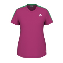 Head Tennis Shirt Tie-Break 2024 (Moisture Transfer Microfiber Technology) Pink Women