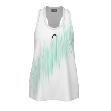 Head Tennis Tank Top Agility 2024 (100% Polyester) white/mint green girls