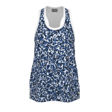 Head Tennis Tank Top Agility 2024 (100% Polyester) royal blue/white Girls