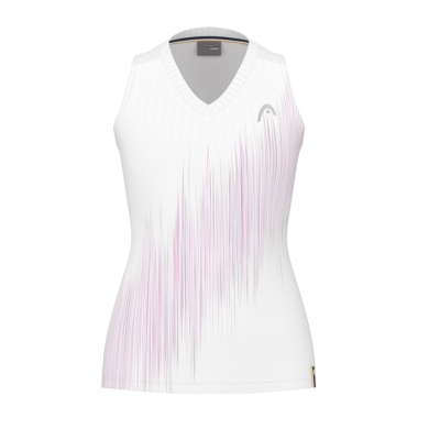 Head Tennis Tank Top Performance 2024 (Polyester Jacquard, V-neck) white/pink Women