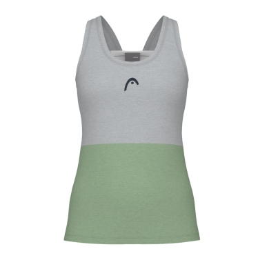 Head Tennis Tank Top Play Tech - green/grey/white Women