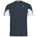 Head Tennis T-shirt Club Technical (Moisture Transfer Microfiber Technology) navy blue Men