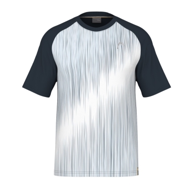 Head Tennis T-shirt Performance 2024 (Polyester Jacquard, quick-drying) navy blue/white Men