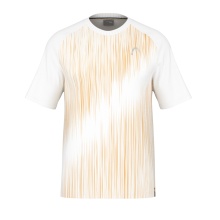 Head Tennis T-shirt Performance 2024 (Polyester Jacquard, quick-drying) white/yellow Men