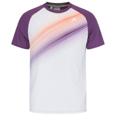 Head Tennis T-Shirt Performance (Moisture Transfer Microfiber Technology) purple/white Men's