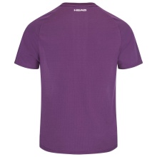 Head Tennis T-Shirt Performance (Moisture Transfer Microfiber Technology) purple/white Men's