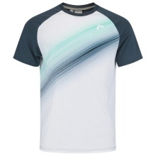 Head Tennis T-Shirt Performance (Moisture Transfer Microfiber Technology) white/navy Men's