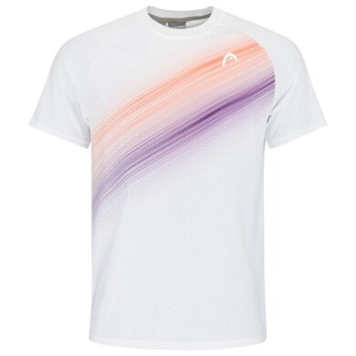 Head Tennis T-Shirt Performance (Moisture Transfer Microfiber Technology) white/orange men's