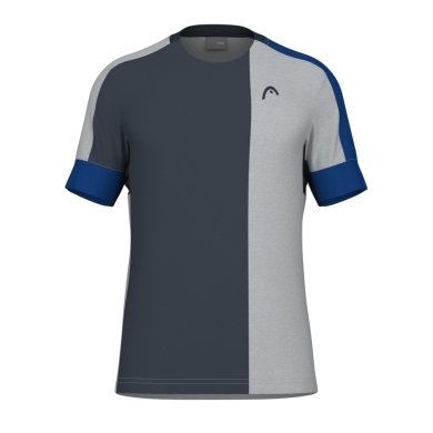 Head Tennis T-shirt Play Tech (breathable, mesh inserts) royal blue/grey Men