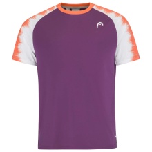 Head Tennis T-shirt Topspin (quick-drying, modern) purple/orange men's