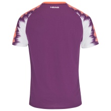 Head Tennis T-shirt Topspin (quick-drying, modern) purple/orange men's