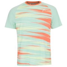 Head Tennis T-Shirt Topspin (quick-drying, modern) pastel green/orange men's