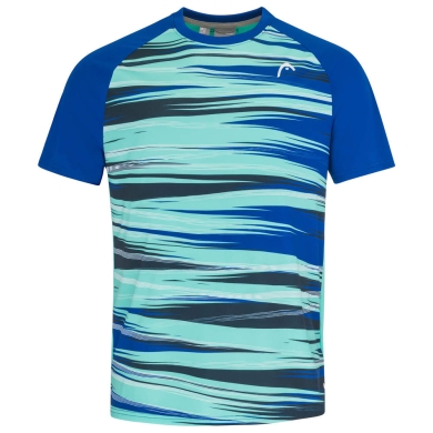 Head Tennis T-shirt Topspin (quick-drying, modern) royal blue/turquoise Men