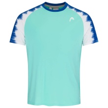 Head Tennis T-shirt Topspin (quick-drying, modern) turquoise blue men's