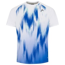 Head Tennis T-shirt Topspin (quick-drying, modern) white/blue Men