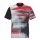 Head Tennis T-shirt Topspin 2024 (V-neck) black/grey/red Men