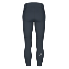 Head Tennis Pants Tech Tight 2024 (high waist, elastic material) long navy blue Women