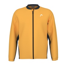 Head Tennis Jacket Breaker Full Zip 2024 (Moisture Transfer Microfiber Technology) Yellow/Navy Blue Men