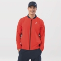 Head Tennis Jacket Breaker Full Zip 2024 (Moisture Transfer Microfiber Technology) orange/navy blue Men