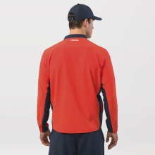 Head Tennis Jacket Breaker Full Zip 2024 (Moisture Transfer Microfiber Technology) orange/navy blue Men