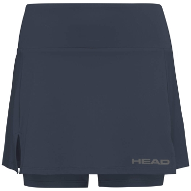 Head Tennis Skort with Inner Shorts Club Basic Navy Blue Ladies